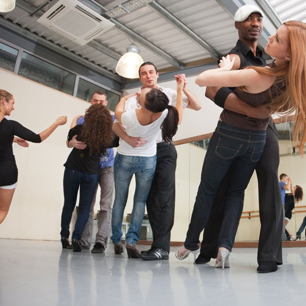 couples at a dance class